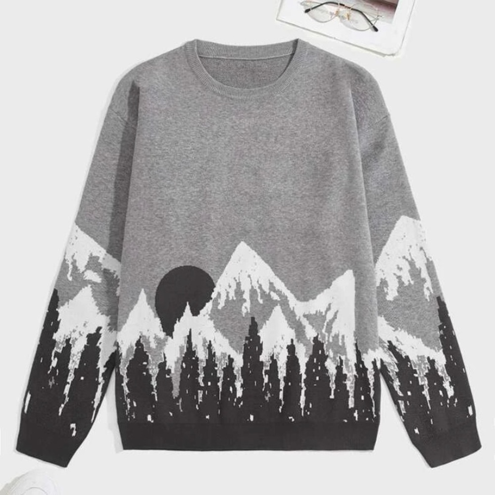 Mens mountain and free pattern sweater :)